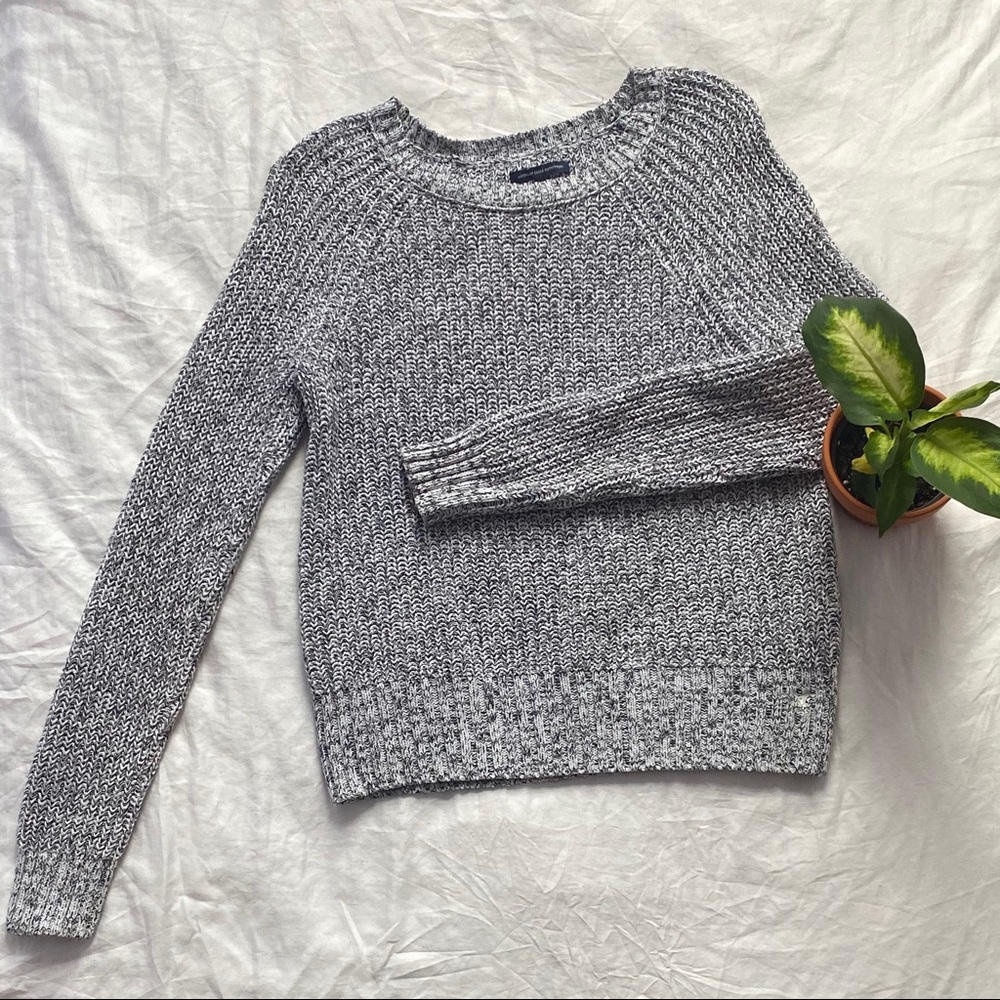 American Eagle Grey Crew Neck Sweater